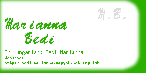 marianna bedi business card